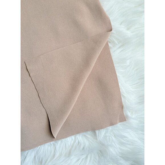 Legoe. Heritage Crepe Knit Tan Maternity Maxi Skirt Stretch XS - Picture 4 of 7